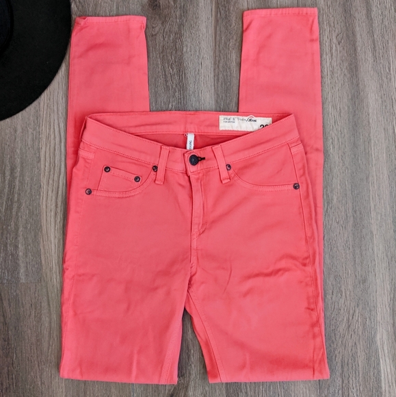 Rag and Bone Spiced Coral Skinny Legging 26 - Picture 2 of 8